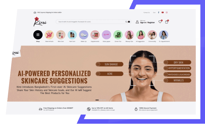 Beauty commerce platform